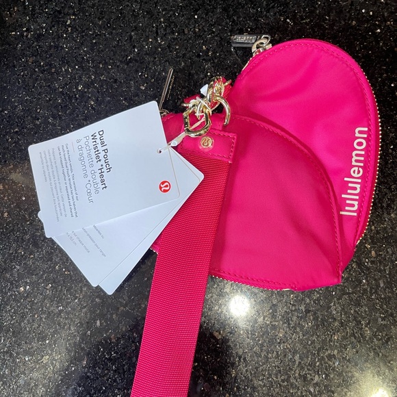lululemon athletica Vibrant Pink Heart Wristlet - Picture 2 of 2